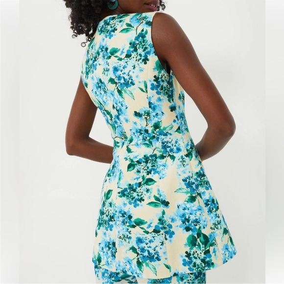 TUCKERNUCK Waters Edge Hydrangea Rhoda Tunic Top Blue Size 4 NEW - Picture 3 of 14